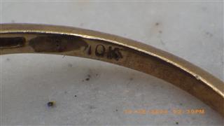 10K Yellow Gold Quartz Lady's Ring, 1.9g, Size: 6.75